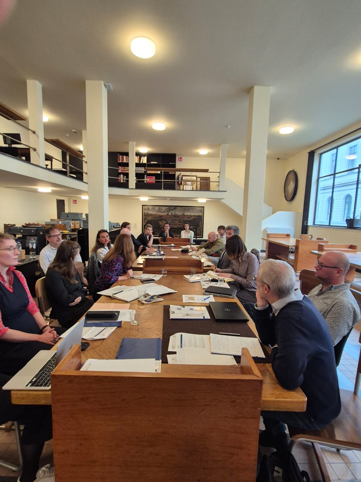 Participants during a session in the Boekentoren reading room