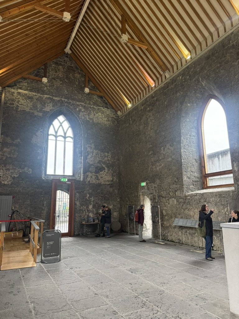 Welcome shelter from the rain at Ennis friary.